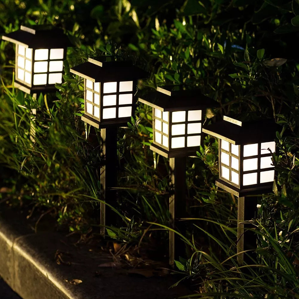 2/4/6/8pcs Led Solar Pathway Light