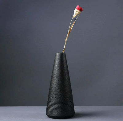 Black Ceramic Vase Decoration