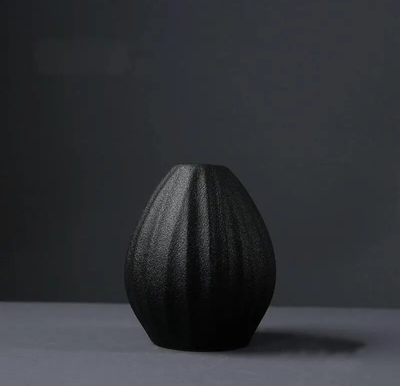 Black Ceramic Vase Decoration