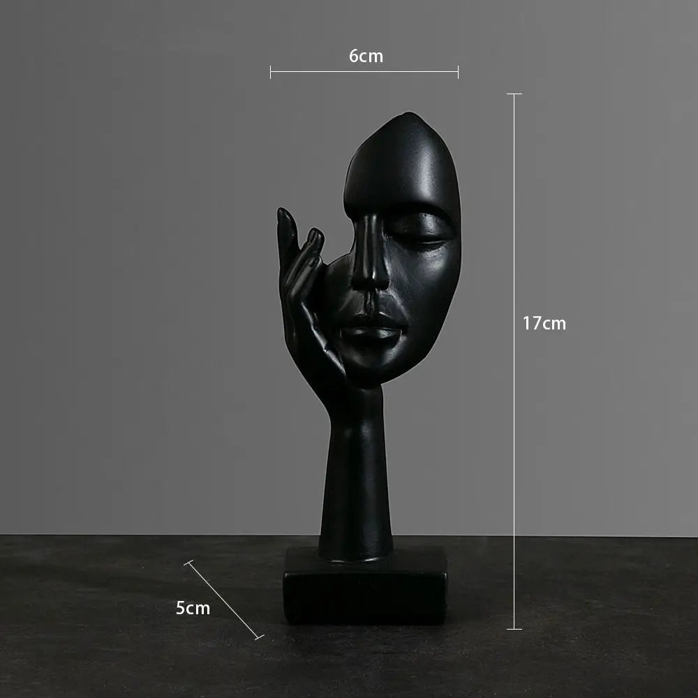 Nordic face statue Ornaments