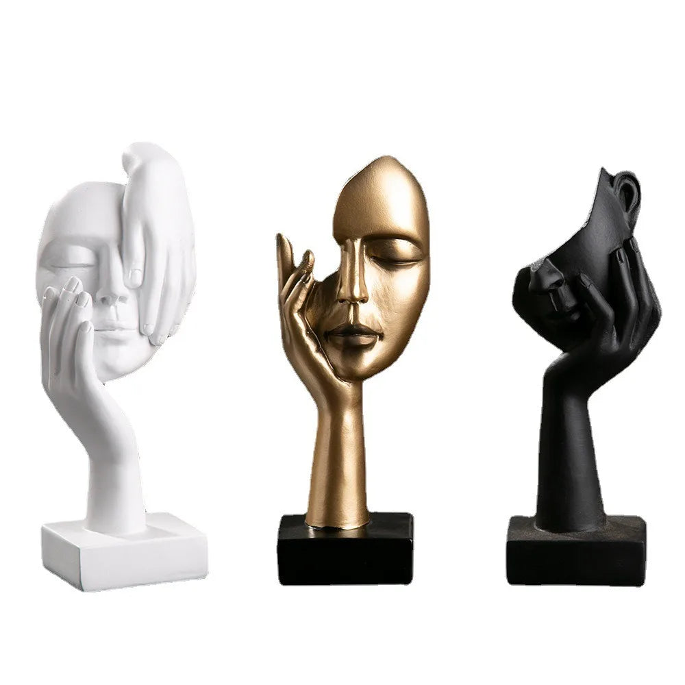 Nordic face statue Ornaments