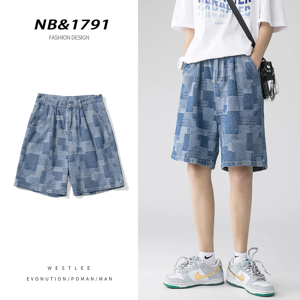 Landrin Denim Short Pants